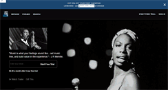 Desktop Screenshot of jazzandblues.tv